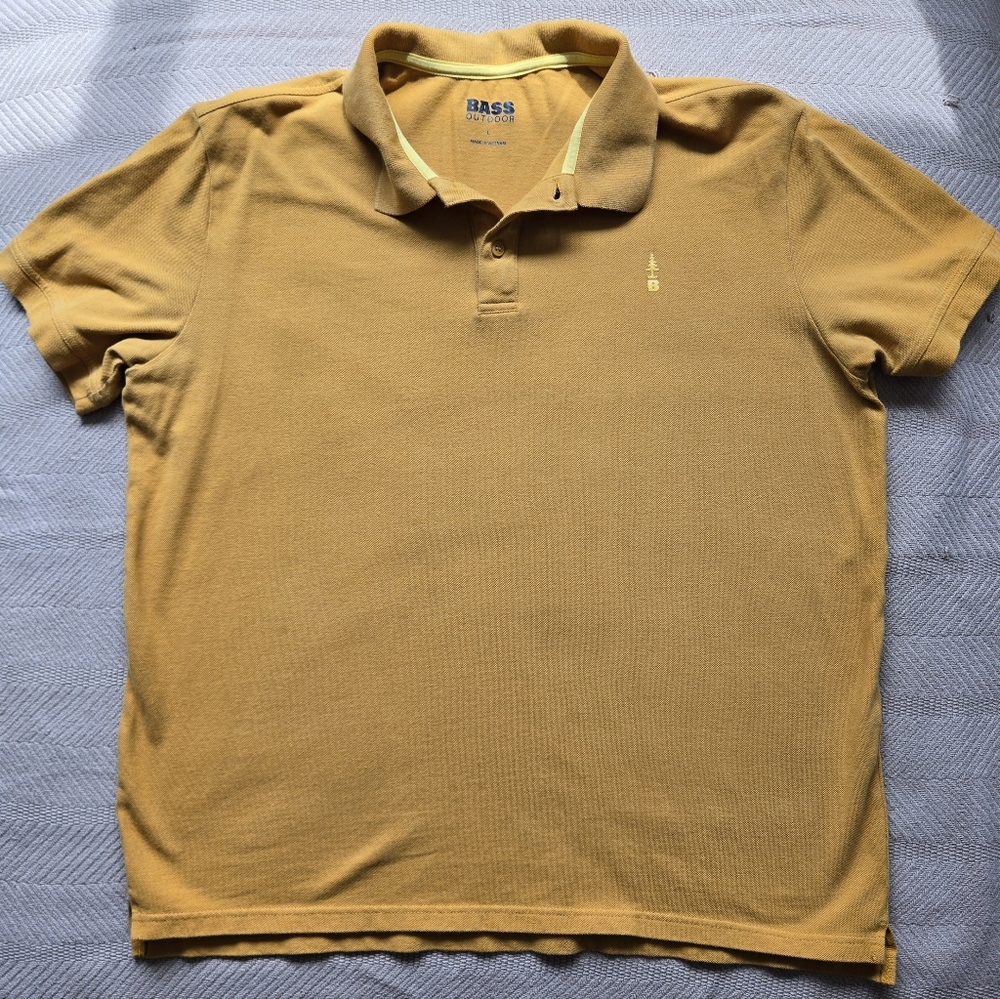 G.H. Bass & Co. Gold Polo Shirt Classic Short Sleeve